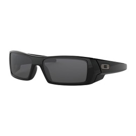 Oakley Gascan Sunglasses Polished Black with Grey Lens + Sticker