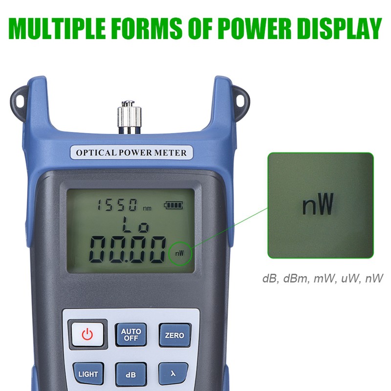 Highprecision Optical Power Meter 70dBm+6dBm Fiber Optical Power Meter with
