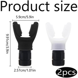 2 x Portable Breathing Trainer, Breathing Trainer, Lung Trainer, Breathing Trainer, Lung Exercise Device with Adjustable Resistance, Improves Strength Endurance (White and Black)