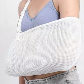 Amsling 암슬링 어깨 팔 고정대 골절 밴드 보조기 부목 [1-깁스팔걸이-블랙] Amsling Shoulder Arm Fixation Band Fracture Brace Splint [1-Cast Arm Sling-Black]