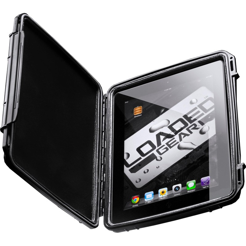 Loaded Gear Tablet Hard Case, Small, Black by BARSKA (BH11954)