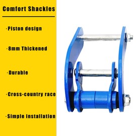 Rear Leaf Shackles Leveling Kit for 2015-2023 Mitsubish Triton MQ, 2 Pieces Comfort Shackles Leaf Kits
