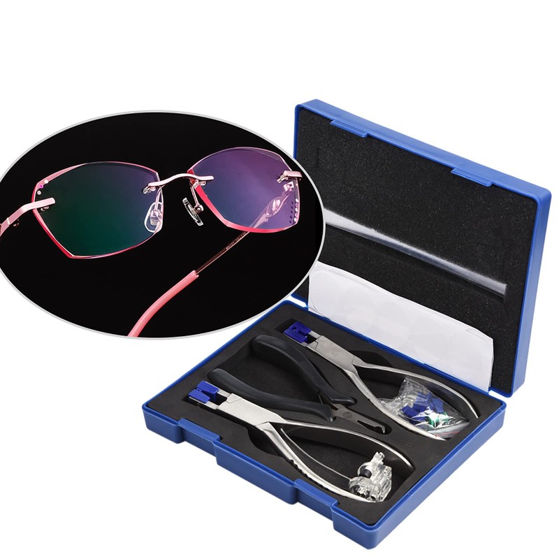 QANYEGN Professional Eyeglass Pliers, Eyeglass Repair Pliers, Optical Tool Kit