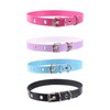 TEMOOUES Party Wear Choker Punk Rock Gothic Stil PU Leder