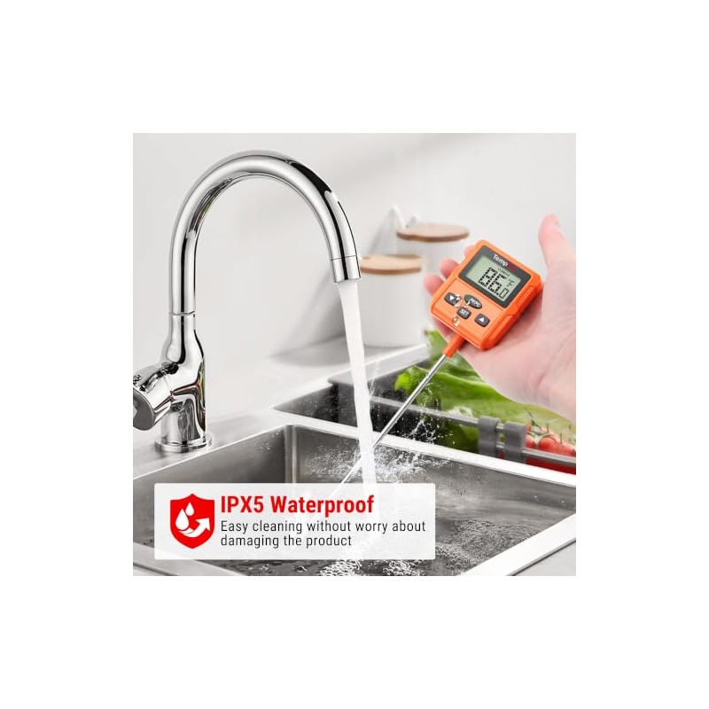 TempPro TP511 Termómetro Digital para Caramelos con Pinza para Olla,