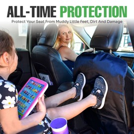 lebogner lebogner Back Seat Cover for Kids, 2 Pack X-Large Waterproof Kick Mats Backseat Protector, Durable Car Seat Back Protectors for Vehicles to Protect from Dirt, Mud & Scratches, Fits Most SUVs and Vans