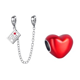 Annmors Clips de pulsera de cadena de seguridad de plata de ley 925 para pulseras,collares,abalorio colgantes con circonita cúbica 5A,regalo para el día de la madre de San Valentín,para mujeres