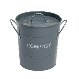Compost Pail Grey 22Cm Dia