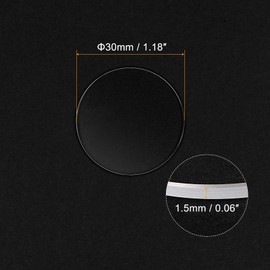 HARFINGTON Watch Crystal Glass Len 30mm Dia 1.5mm Thick Flat Round Clear Sapphire Glasses Watches Face Crystals Lens Replacement for Watchmaker Repair
