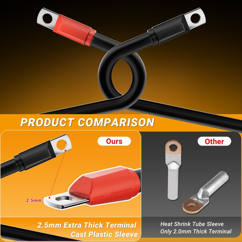 CLUBRALLY Club Car Precedent Battery Cables Set 48 Volt 3