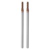 sourcing map 2pcs Carbide Square End Mills 3mm (1/8") Dia