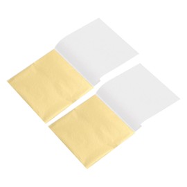 DOITOOL 200 Sheets Gold Foil for Crafting Durable Gilding Flakes DIY Decoration Shiny Gold Foil Material for Arts Furnishings for Parties Creative Projects