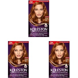 Koleston Tinte Permanente 674 Tabaco Cobrizo, 70 ml - Paquete de 3