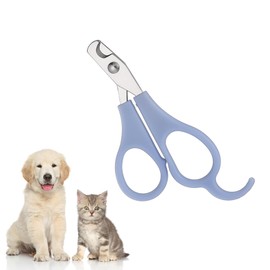 IKadiya Cat Nail Clippers, Cat Scissors, Claw Scissors with Non-Slip Handles, for Kittens, Puppies and Rabbits, Professional Cat Nail Scissors, Claw Scissors (Blue)