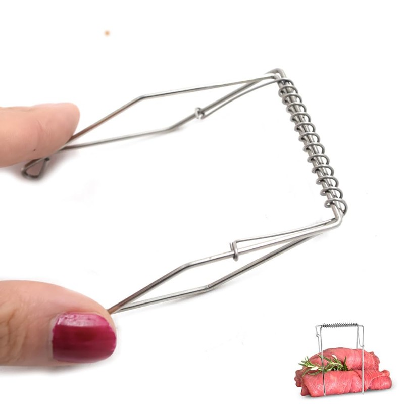 Yeenano Roulade Clips 10 Pieces Stainless Steel Silver