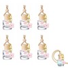 6 Pcs 8ml Hanging Car Diffuser Bottle,With Cherry Pendant, Refillable