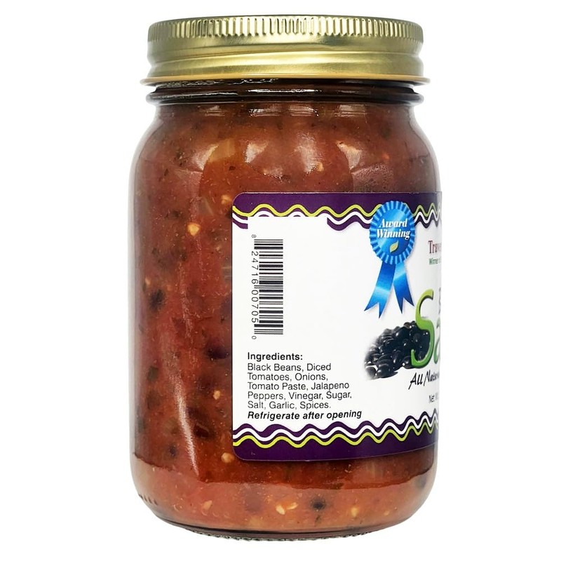 Traverse Bay Farms Nationally Award-Winning Salsa (Black Bean, 1 Jar)