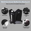 Running Vest Phone Holder Reflective Running Vest with Water Bottles