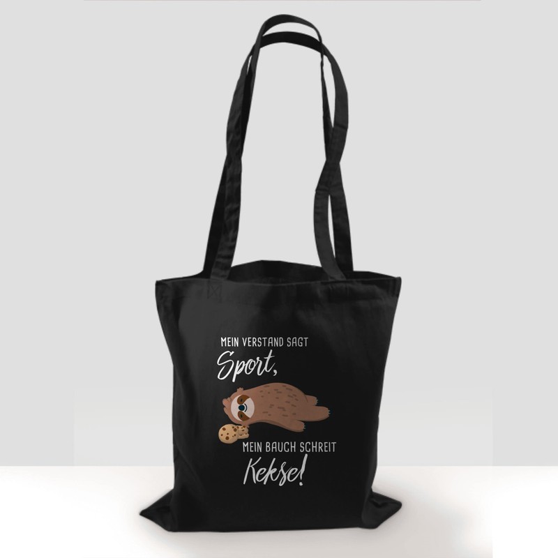 Shirtracer - Cotton Bag - Sayings Statement - Mein Bauch