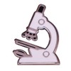 Chemical Microscope Metal Brooch Delicate Biology Badge Molecular Enamel Pin