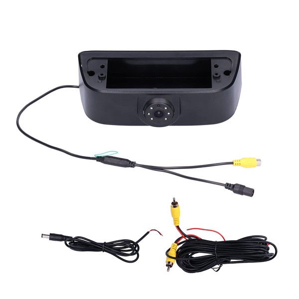 Akozon Rear View Camera, ABS Black Car Reversing Camera IP68