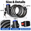 Bicycle Bike Lock Anti-Theft Steel Cable – Portable Security Lock