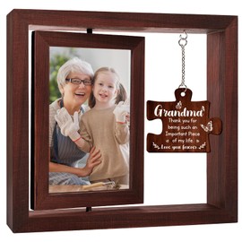 Gift for Grandma, Grandma Christmas Best Gifts Photo Frame,Grandparents Birthday Xmas Gifts for Grandma Nana from Granddaughter Grandson, Nan Gifts for Grandma from Grandkids Presents Picture Frame