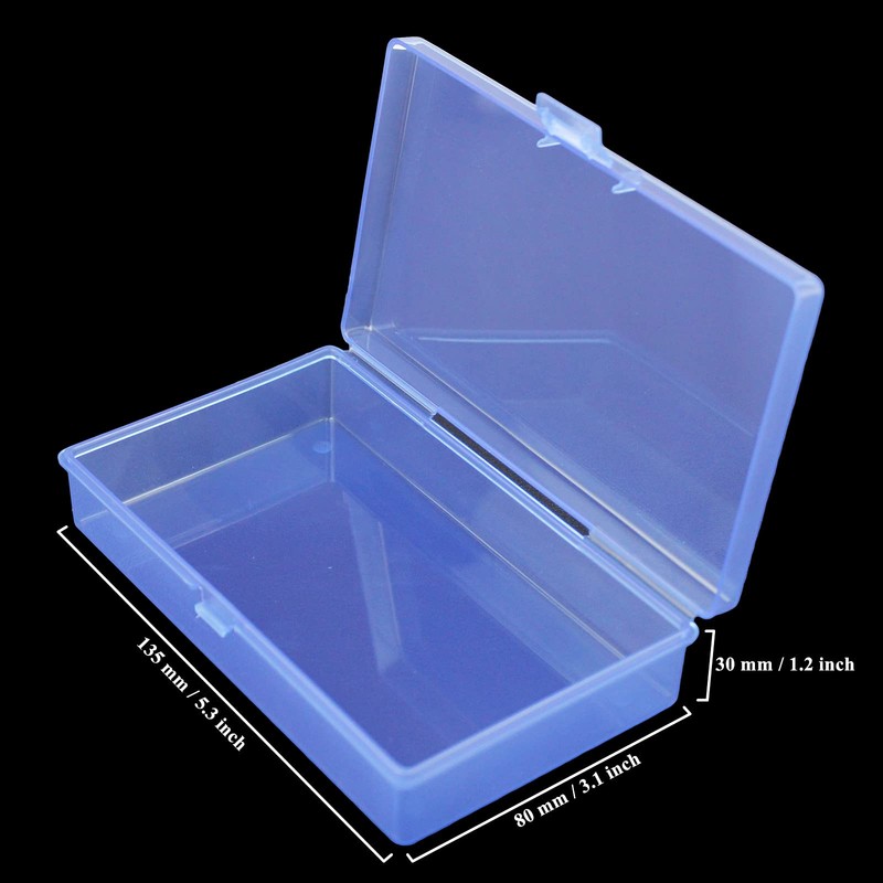 Goodma 8 Pieces Rectangular Empty Mini Plastic Organizer Storage Box