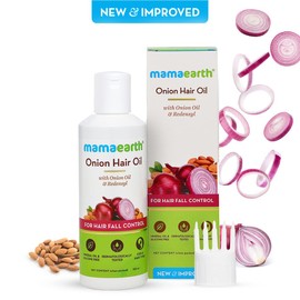 MAMAEARTH Onion Oil for Hair Growth & Hair Fall Control with Redensyl 150ml