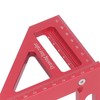 6Pcs 3D Multi Angle Measuring Ruler Aluminum Alloy 45 90
