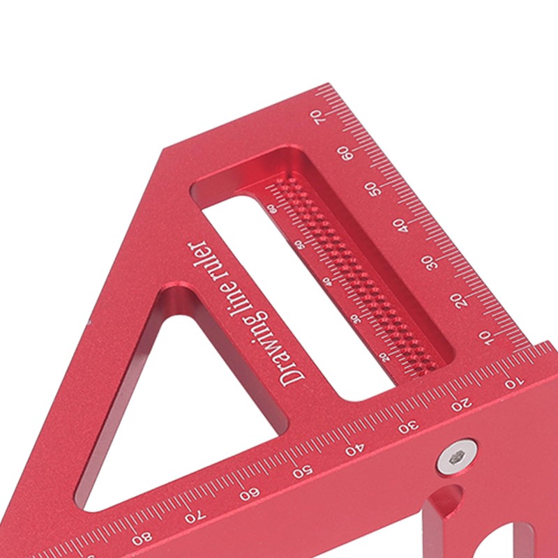 6Pcs 3D Multi Angle Measuring Ruler Aluminum Alloy 45 90