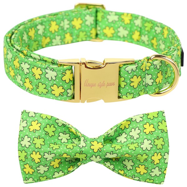 Unique style paws St. Patrick's Day Dog Bandana Clover Bandanas