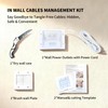 TV Cable Hider Wall Kit for Wall Mounted TV with