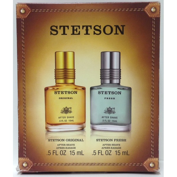 Stetson 2 Piece Gift Pack-One-.5 FL OZ Stetson Original, and One-.5 FL OZ Stetson Fresh After Shaves.