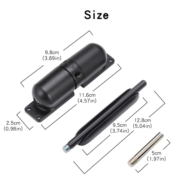 Vogueing Tool Automatic Door Closer Heavy Duty Adjustable Spring Loaded