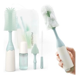 Momcozy Cepillo Limpiar Para Biberones Bebé Manual Verde Ls002, Cepillo Limpiador Para Biberones, Extractores De Leche, Tetinas Y Más