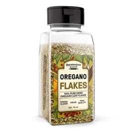 Dried Oregano Leaf Flakes By Unpretentious Baker, 2 Cups, Rich in Flavor, Versatile Ingredient, Convenient Shaker Bottle