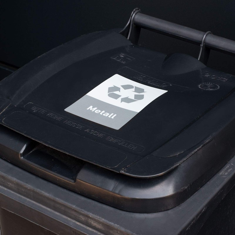 Recycling Sticker Set, Rubbish Waste Stickers, 8 Designs