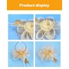 5-Pack Khaki Apricot Fascinator Hat for Women Tea Party Veil