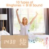 REDGO Digital Alarm Clock, Wooden Clock,USB Charging,Desk Clock/Bedside/Alarm Clock for