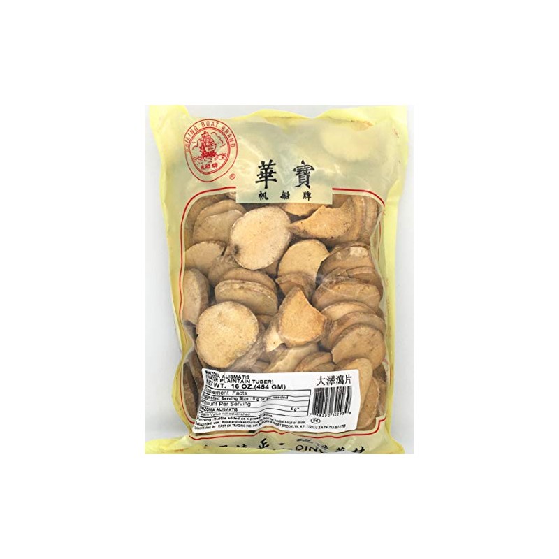 Greenlike Rhizoma Alismatis Ze Xie 16oz 大泽泻片 小便不利 水肿胀满 泄泻尿少