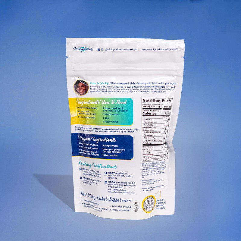 Blueberry Pancake & Waffle Mix Bundle by Vicky Cakes -