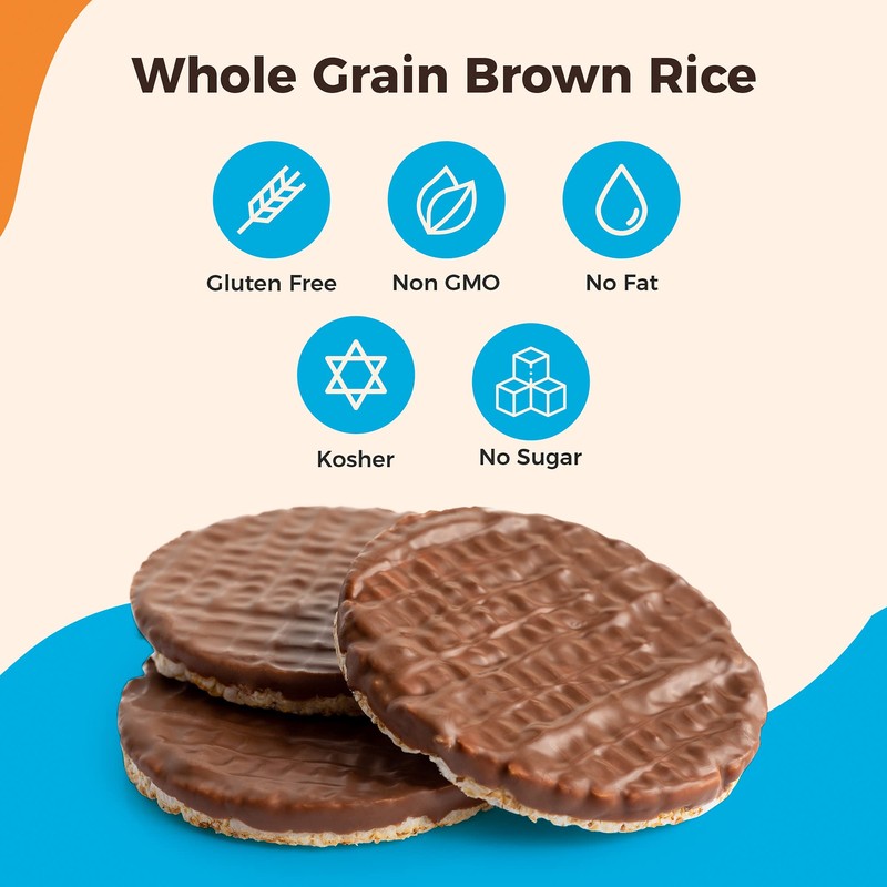 Lieber's Milk Chocolate Rice Cakes, Snack Pack, Gift Pack, Kosher
