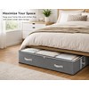 1pc/2pcs/3pcs Dustproof Under Bed Storage Box with Reinforced Handles for