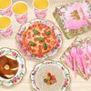 168 Pieces Pink Princess Disposable Party Dinnerware - Princess Paper