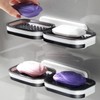 1-stage storage stand pedestal bathroom holder soap drain soap case soap 1st stage gray