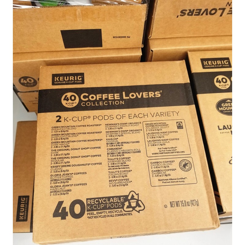 Keurig Coffee Lovers' Collection Sampler K-Cup Pods Single-Serve 400ct 10