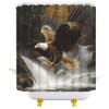 YOZSLGU Eagle Shower Curtain Powerful Bird Wildlife Fabric Bathroom Decor