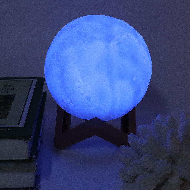 LED Night Light Innovative MoonShaped Table Bedside Lamp Children Birthday