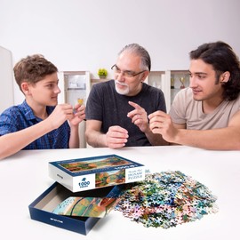 Enovoe Puzzles for Adults 1000 Pieces - Featuring Kromlau Park - Challenging and Educational Masterpieces Puzzle for Kids - Large, 27" x 20" - Premium Christmas Jigsaw Puzzles 1000 Pieces for Adults